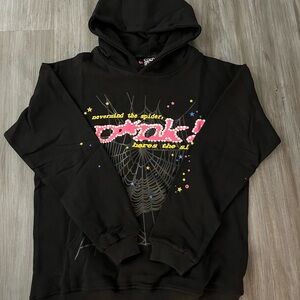 Black Punk Sp5der Hoodie Size M